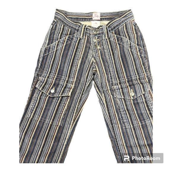 Joie - Corduroy striped pants with button pockets - 24 - Vintage - Picture 10 of 16